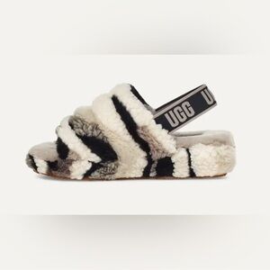 UGG Fluff Yeah Slide Cali Collage, Size 7 VGUC